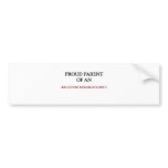 Proud Parent OF AN AGRICULTURE RESEARCH SCIENTIST bumper stickers