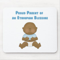 Proud Parent of an Ethiopian Blessing Mouse Mat