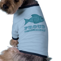 Proud Pescetarian Dog Tee