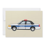 Proud Police Car invitations