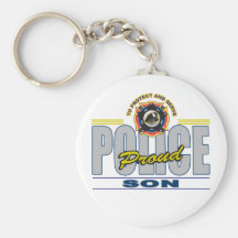 Proud Police Son Key Chains