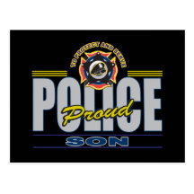 Proud Police Son Post Card