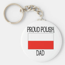 Proud Polish Dad Keychain