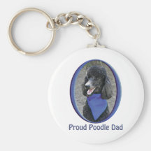 Proud Poodle Dad Keychains