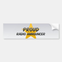 Proud Radio Announcer Bumper Sticker
