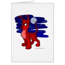 Proud red Gelert by moonlight cards