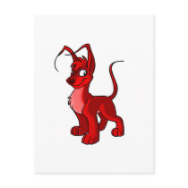 Proud red Gelert postcards