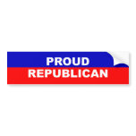 Proud Republican Bumper Sticker bumper stickers