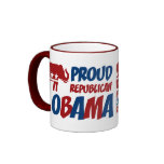 Proud Republican For Obama Ringer Mug