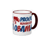 Proud Republican For Obama Ringer Mug
