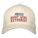 Proud Right Wing Extremist embroidered hats