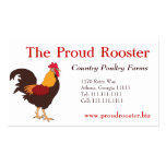 Proud Rooster Chicken Poultry Business business cards