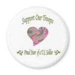 Proud sister of Soldier magnets
