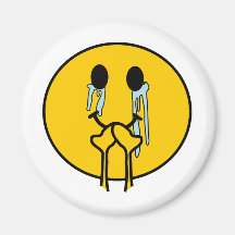 Proud smiley refrigerator magnets