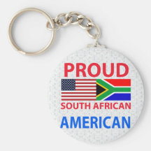 Proud South African American Keychain