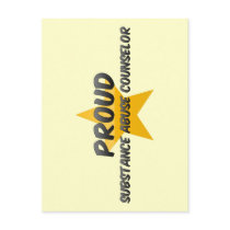 Proud Substance Abuse Counsellor Post Card