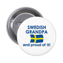 Proud Swedish Grandpa Buttons