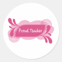 Proud Teacher Modern and Cool Design! Sticker