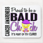 Proud To Be A Bald Chick Cancer Mouse Pad
