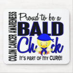 Proud To Be A Bald Chick Colon Cancer Mouse Pads