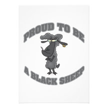proud to be a black sheep custom invite
