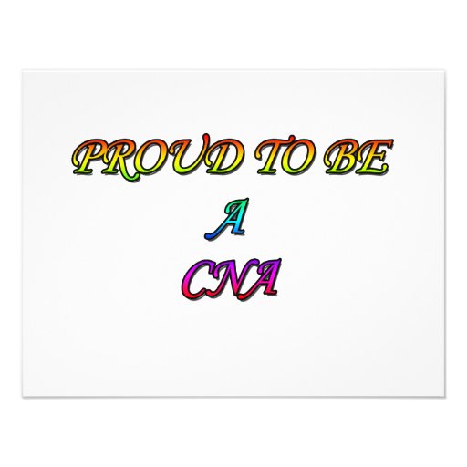 PROUD TO BE A CNA CUSTOM INVITATIONS
