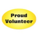 Proud to be a Dedicated Volunteer stickers