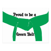 Proud to be a Green Belt Postcard