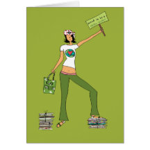 Proud to be a GREEN QUEEN Greeting/Note Card