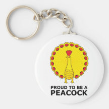 Proud To Be A Peacock Key Chains