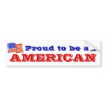 Proud to be an American Bumper Stickers