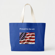 Proud to Be an American Canvas Bags