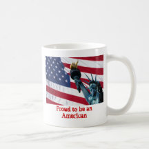 Proud to be an American Coffee Mugs