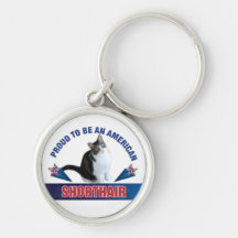 Proud To Be An American Shorthair Keychain
