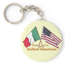 Proud To Be An Italian-American Keychains