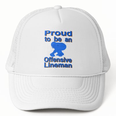 Proud to be an Offensive Lineman Mesh Hats by fightingsaints