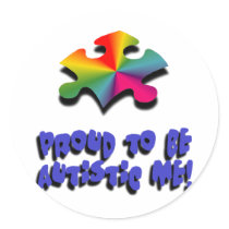 Proud to be Autistic me Sticker