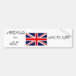 PROUD TO BE BRITISH BUMPER STICKER