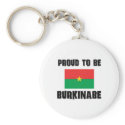 Proud To Be BURKINABE keychains