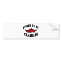 Proud To Be Canadian Bumper Stickers