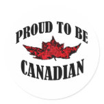 Proud To Be Canadian stickers