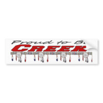 Proud To Be Creek Bumper Sticker