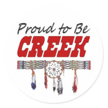 Proud To Be Creek Window Decal or Sticker Sheets
