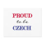 Proud To Be Czech Post Card