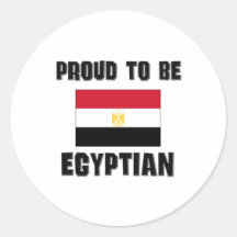 Proud To Be EGYPTIAN Round Sticker