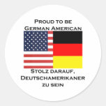 Proud to be German American Stickers