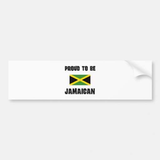 Proud To Be JAMAICAN Bumper Sticker