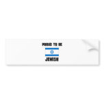 Proud To Be JEWISH bumper stickers