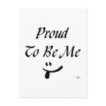 Proud To Be Me Tongue Smile postcards