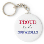 Proud To Be Norwegian Key Chain